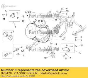 Piaggio Group 978428 clignotant avant droit - La partie au fond