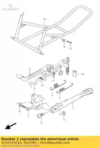 suzuki 4231033E10 stojak komp, prop - Dół