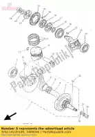 3Y6114220100, Yamaha, manivela 2 yamaha sr 250, Novo