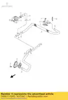 1846117G00, Suzuki, slang, 2e lucht va suzuki dl v-strom sv 650 2003 2004 2005 2006, Nieuw