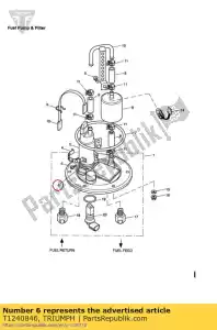 triumph T1240846 cushion, fuel pump - Bottom side