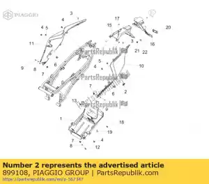 Piaggio Group 899108 plug - Bottom side