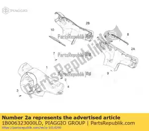 Piaggio Group 1B006323000LD stuurhoes achter - Onderkant