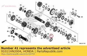 Honda 91011HN2004 rolamento, esfera radial, (ko - Lado inferior