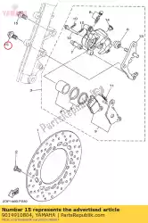 schroef van Yamaha, met onderdeel nummer 9014910804, bestel je hier online: