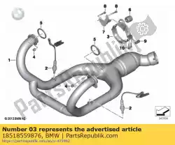 Here you can order the bracket, exhaust manifold from BMW, with part number 18518559876: