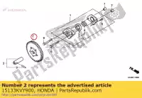 15133KVY900, Honda, engrenagem, bomba de óleo acionada (39t) honda  nsc 110 502 2013 2017 2018 2019, Novo