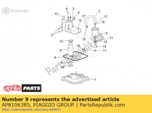 aprilia AP8106385 kraftstoffpumpe - Unterseite