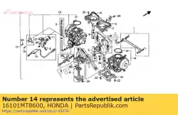 Tutaj możesz zamówić brak opisu w tej chwili od Honda , z numerem części 16101MT8600: