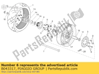 B043317, Aprilia, flexibel koppelingsrubber, Nieuw