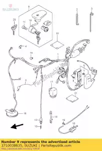 suzuki 3710038835 conjunto de bloqueio vs800 - Lado inferior