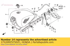 Honda 17520MZ5750ZC stel illust * type3 * in - Onderkant