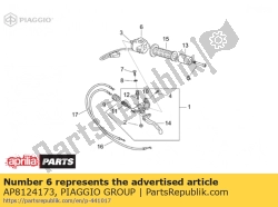 Aprilia AP8124173, Conmutador luz izquierda c cableado, OEM: Aprilia AP8124173