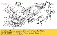 50715K01900, Honda, bracket comp., r. pillion honda sh i  ad a d sh125 sh125a sh125ad sh125d 125 , New