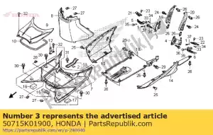 Honda 50715K01900 bracket comp., r. pillion - Bottom side