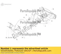 6550830090, Piaggio Group, coprimanubrio anteriore     , Nuovo