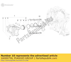 Piaggio Group 1A000750 joint de carter / cylindre 0,4 mm - La partie au fond