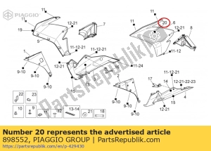 aprilia 898552 aufkleber lh rsv4 - Unterseite