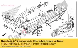 Qui puoi ordinare cuscinetto, ago da Honda , con numero parte 91071MR7003: