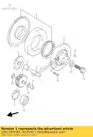 1261202F00, Suzuki, gear,starter id suzuki tl 1000 1997 1998 1999 2000 2001 2002, New