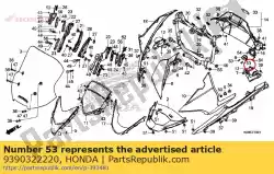 Here you can order the screw, tapping, 3x10 from Honda, with part number 9390322220: