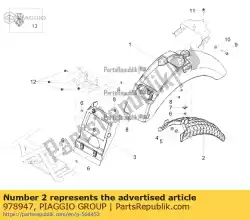 Ici, vous pouvez commander le soutien auprès de Piaggio Group , avec le numéro de pièce 978947: