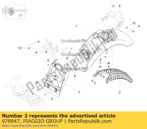 Piaggio Group 978947 soutien - La partie au fond