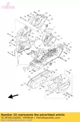 Tutaj możesz zamówić pokrywa skrzyni korbowej 2 od Yamaha , z numerem części 5C3E54210000: