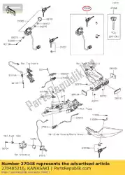 Here you can order the 01 switch-assy from Kawasaki, with part number 270485216: