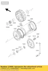 Here you can order the housing-comp-clutch vn800-c1 from Kawasaki, with part number 130951375: