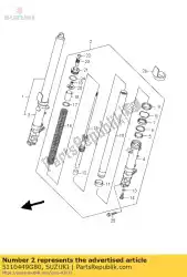 Qui puoi ordinare damper assy, ?? Fro da Suzuki , con numero parte 5110449G80: