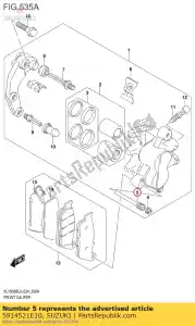 suzuki 5914521E10 alfinete - Lado inferior