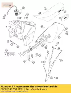 ktm 50307140250 geen beschrijving beschikbaar - Onderkant