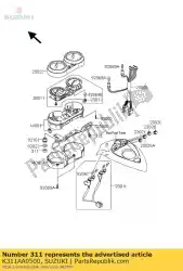 Here you can order the nut-hex from Suzuki, with part number K311AA0500: