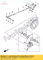 901051041200, Yamaha, boulon, à base de rondelle (1rk) yamaha tz tzs tzt tzu 250, Nouveau