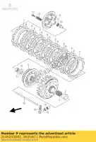 2146243D01, Suzuki, disco, embreagem pré suzuki rm 125 1998 1999 2000 2001 2002 2003 2004 2005 2006 2007 2008, Novo