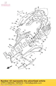 yamaha 37PF173B0000 emblème 3d - La partie au fond