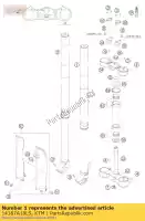 14187A18LS, KTM, vorkpoot l / s wp48 sm + smr 05 ktm smr 450 525 2005, Nieuw