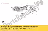 52400GCF671, Honda, cushion assy., rr. (showa honda xr  r xr70r 70 , New