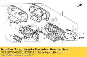 honda 37110MCAD02 meter comp., combination - Bottom side