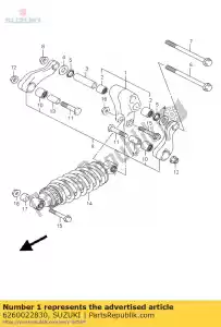 Suzuki 6260022830 lever set,rear - Bottom side