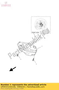 yamaha 1PHH35100100 speedometer assy - Bottom side