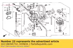 Here you can order the seal, dust from Honda, with part number 16118KSR732: