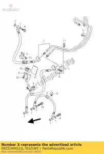 suzuki 5925344G10 zacisk, fr bk hos - Dół