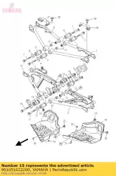 Aqui você pode pedir o parafuso, flange em Yamaha , com o número da peça 901051022200: