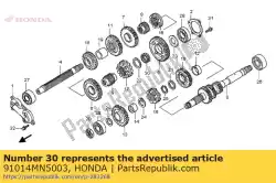 Aqui você pode pedir o rolamento, agulha, 35x40x16 (ntn) em Honda , com o número da peça 91014MN5003: