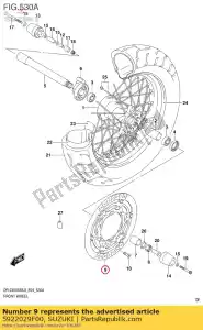 Suzuki 5922029F00 disco, freno delantero - Lado inferior