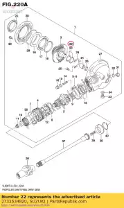 suzuki 2732634820 conjunto de calços, d.gear - Lado inferior