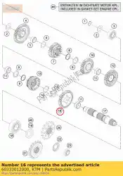 Qui puoi ordinare ingranaggio folle 2. Ingranaggio da KTM , con numero parte 60333012000: