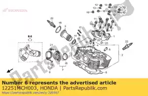 Honda 12251MCH003 gasket, cylinder head - Bottom side